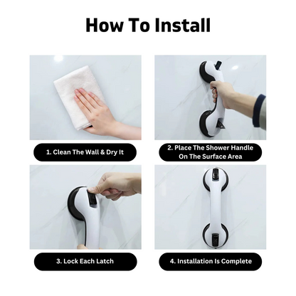 Anti-Slip Shower Suction Grab Bar