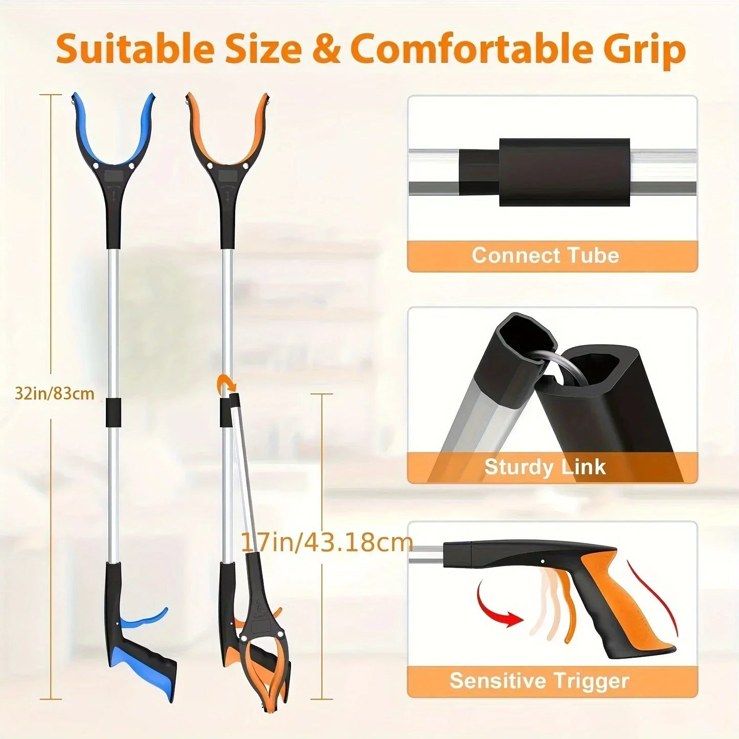 Garbage Picker Gripper With 360 ° Rotating Clip